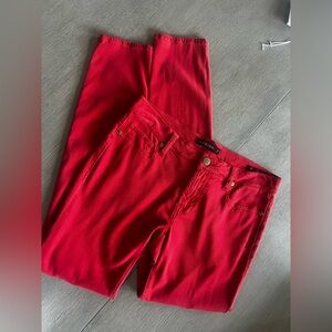Genetic Denim Red Stretch Cropped ‘Shane’ Jean